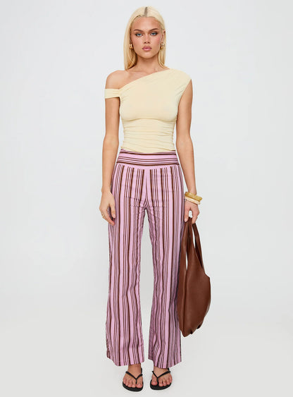 Leocadie Pants Pink Stripe