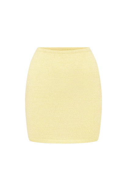 NORMANI LOW RISE SKIRT - BUTTER