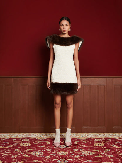 Sculpture Jacquard Mini Dress