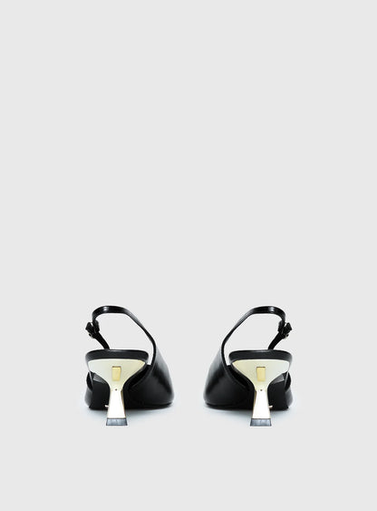 Billini Anaya Pointed Toe Heels Black / Gold