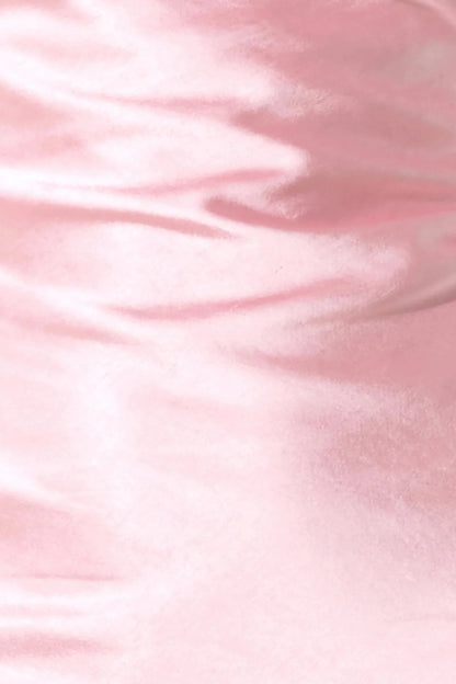 Paiva Slip Dress in Satin Pink