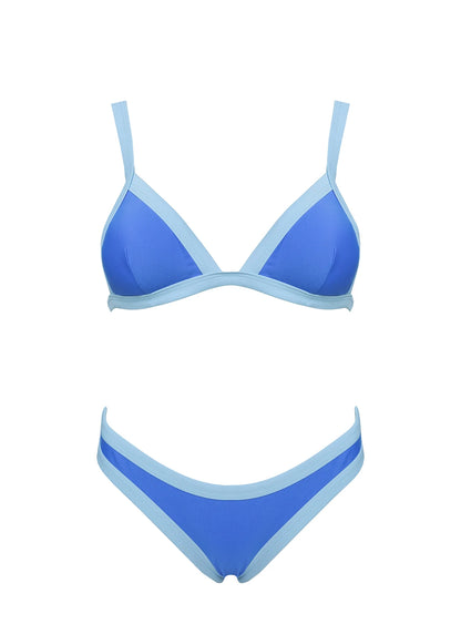 Amiri Contrast High Side Bikini Bottoms Blue