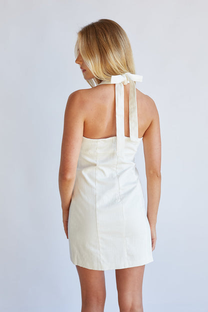 Flora Halter Mini Dress