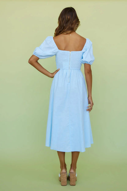Delfino Maxi Dress Blue