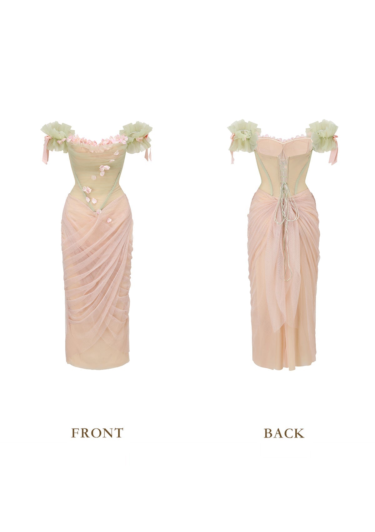 écoute Les Fleurs Tomber Dress