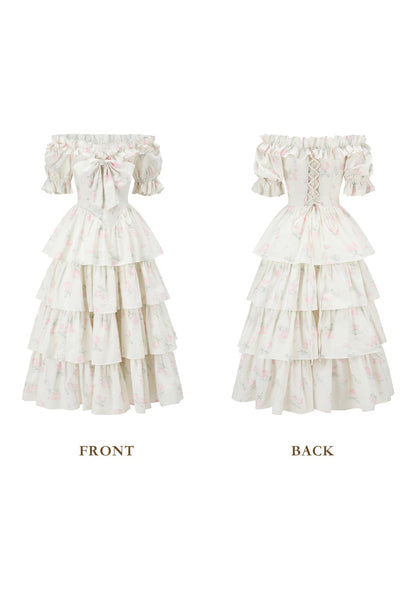 Bloom in Coral Island Corset Dress