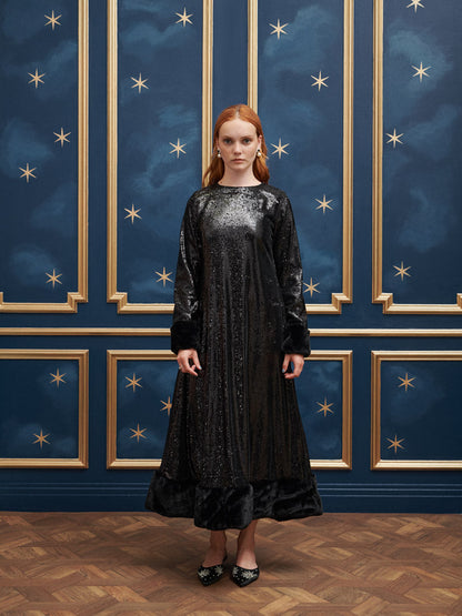 Palais Sequin Midi Dress