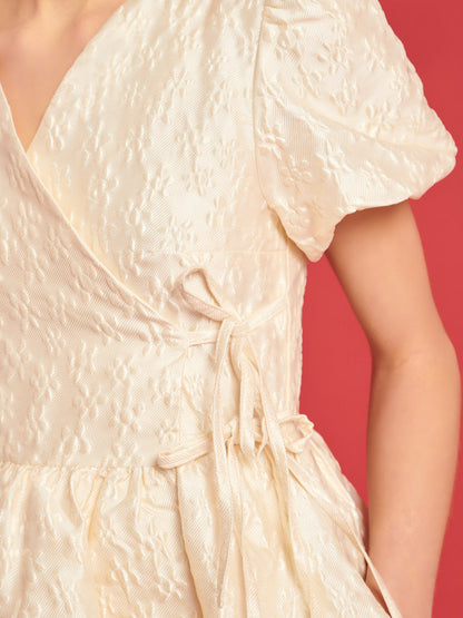 Lilith Jacquard Wrap Dress